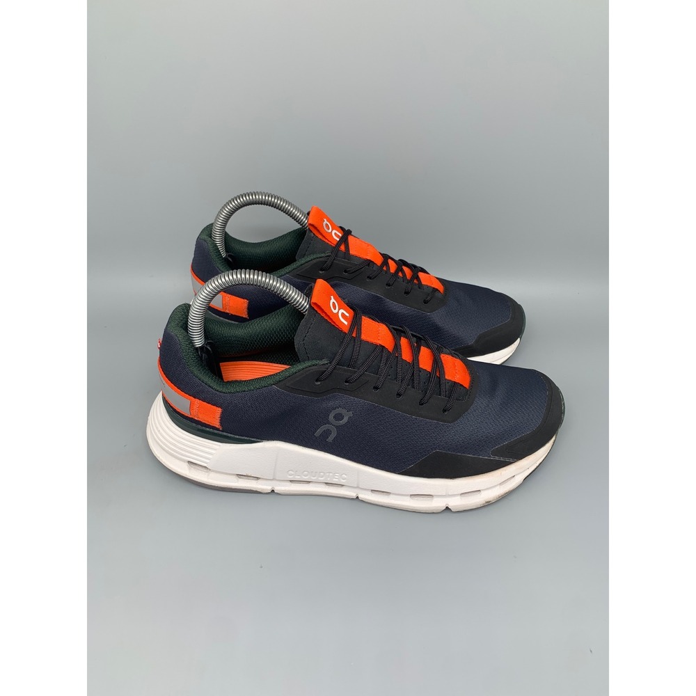 On Cloudnova Form Navy Orange Running Shoes Women's Sz 8